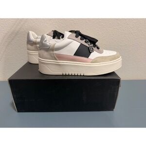 SHUSHOP Oriana Platform Sneakers Grey Multi Colorblock Womens 7.5 NEW